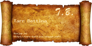 Tarr Bettina névjegykártya